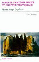 Paroles fantomatiques et cryptes textuelles – Marie-Ange Depierre 1993