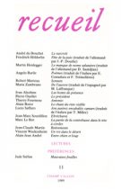 Revue Recueil – n°11 (1989)