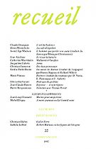 Revue Recueil – n°22 (1992)