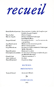 Revue Recueil – n°26 (1993)