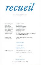 Revue Recueil – n°32 (septembre – novembre 1994)