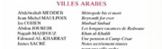 Le Nouveau Recueil – n°45 – Villes arabes