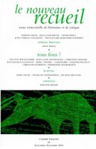Le Nouveau Recueil – n°68 – Tous fous ? – septembre/novembre 2003