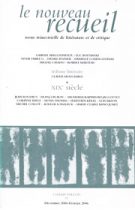 Le Nouveau Recueil – n°77 – XIXe Siècle – novembre 2005/février 2006