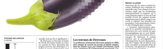 SEXE ACADÉMIE. Sexualités, nativités, sociétés d’E. Désveaux