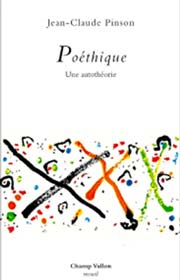 Jean-Claude Pinson, Poéthique, éditions Champ Vallon, recueil