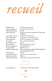 Revue Recueil – n°20 (1991)