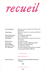 Revue Recueil – n°25 (1992)