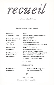 Revue Recueil – n°29 – Des québécois parlent aux français (décembre 1993 – janvier 1994)